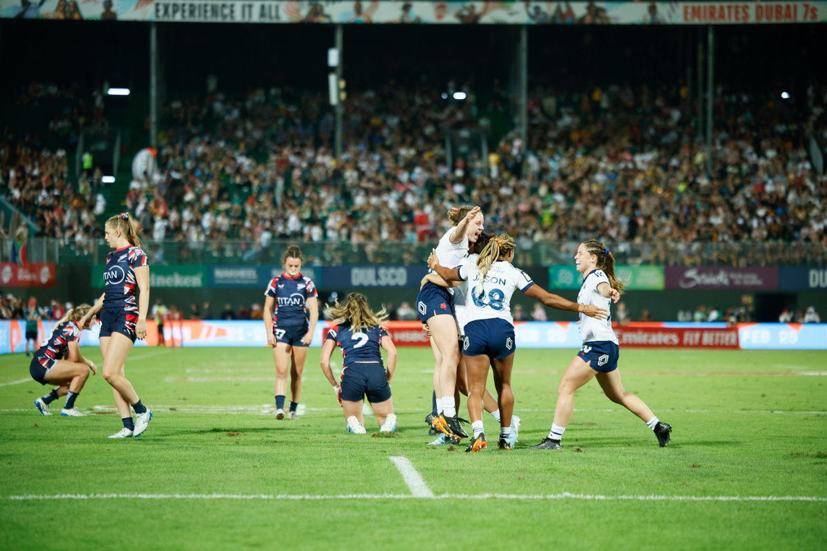 A touring side at the Emirates Dubai 7s